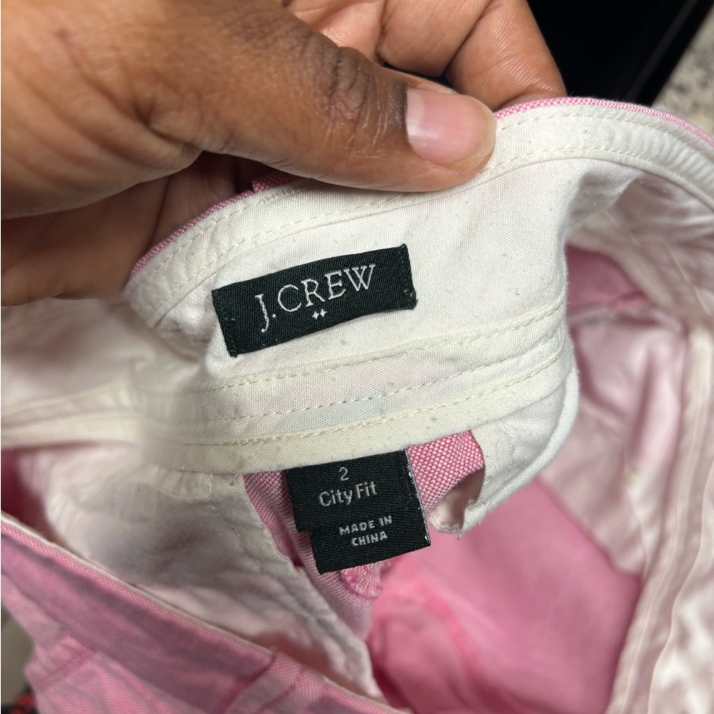 J. Crew City Fit Shorts pink women's size 2 - Picture 3 of 6